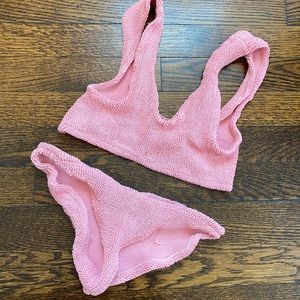Hunza G bikini set in pink
